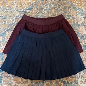 Lululemon Pleated Skort Set - Navy and Burgundy